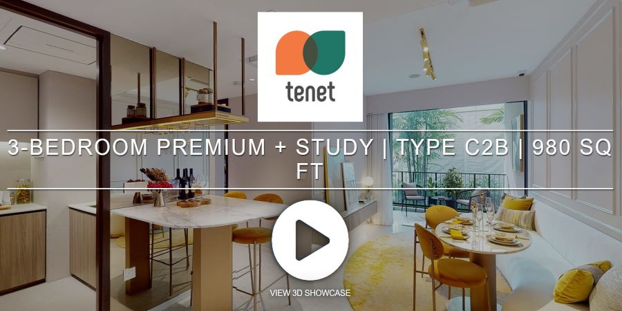 Tenet EC 3-Bedroom Premium + Study 3D